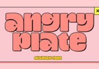 Angry Plate Font - Featured Image