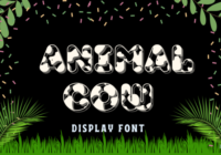 Animal Cow Font - Featured Image