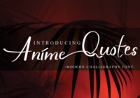 Anime Quotes Font - Featured Image