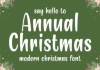 Annual Christmas Font - Featured Image