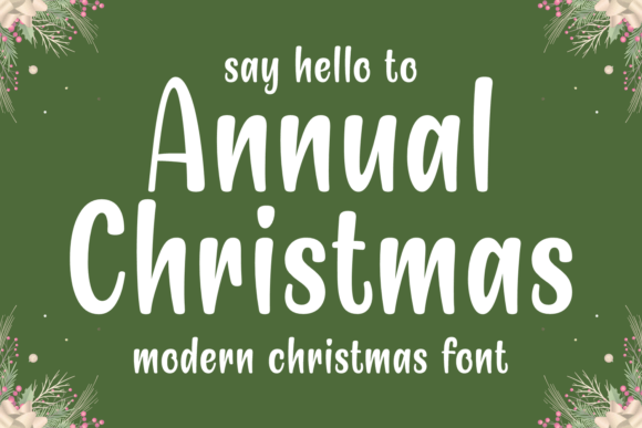 Annual Christmas Font - Featured Image