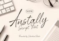 Anstally Script Font - Featured Image