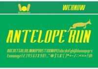 Antelope Run Font - Featured Image