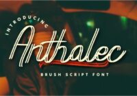 Anthalec Script Font - Featured Image