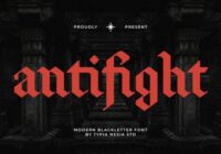 Antifight Font - Featured Image