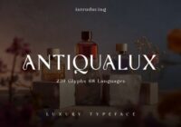 Antiqualux Font - Featured Image