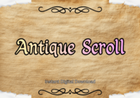 Antique Scroll Font - Featured Image