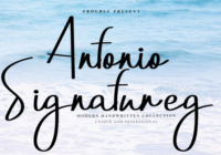 Antonio Signatureg Font - Featured Image