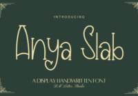 Anya Slab Font - Featured Image