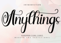 Anythings Font - Featured Image