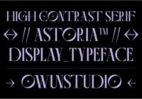 Ao Astoria Font - Featured Image