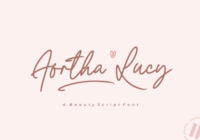 Aortha Lucy Font - Featured Image