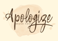 Apologize Font - Featured Image