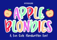 Apple Blondies Font - Featured Image