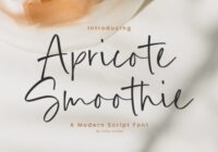 Apricote Smoothie Font - Featured Image