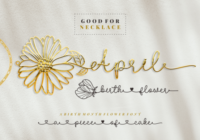 April Birth Flower Font - Featured Image