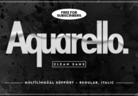 Aquarello Font - Featured Image