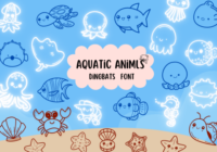 Aquatic Animls Font - Featured Image
