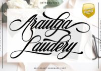 Araulga Laudery Font - Featured Image