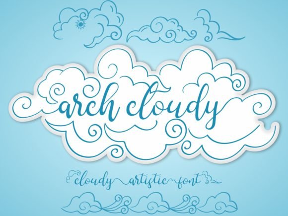 Arch Cloudy Font - Featured Image