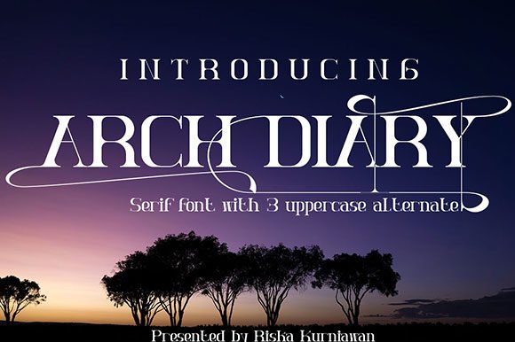Arch Diary Font - Featured Image