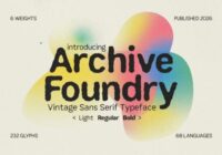 Archive Foundry Font - Featured Image