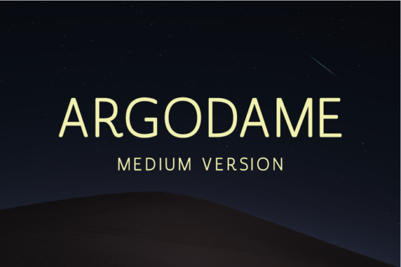 Argodame Medium Font - Featured Image