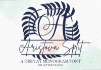 Aristova Split Monogram Font - Featured Image