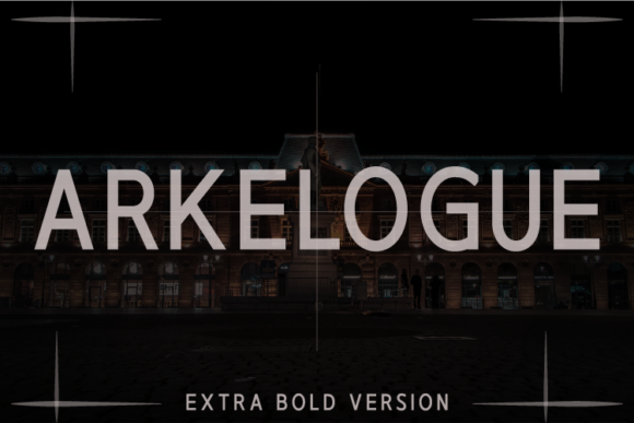 Arkelogue Extra Bold Font - Featured Image