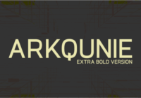 Arkqunie Extra Bold Font - Featured Image