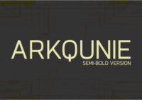 Arkqunie Semi-Bold Font - Featured Image