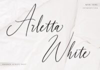 Arletta White Font - Featured Image