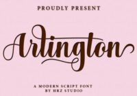 Arlington Script Font - Featured Image