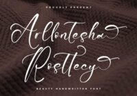 Arllontesha Rosttecy Font - Featured Image