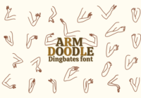 Arm Doodle Font - Featured Image