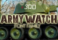 Army Watch Font - Featured Image