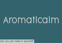 Aromaticalm Font - Featured Image