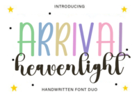 Arrival Heavenlight Font - Featured Image
