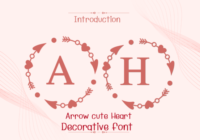 Arrow Cute Heart Font - Featured Image