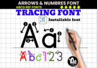 Arrows and Numbers Font - Featured Image