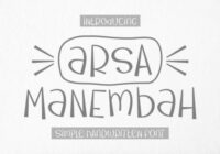 Arsa Manembah Font - Featured Image