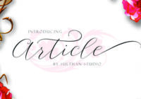 Article Script Font - Featured Image