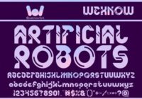 Artificial Robots Font - Featured Image