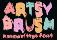 Artsy Brush Font - Featured Image