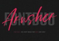 Arusher Font - Featured Image