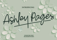 Ashley Pages Font - Featured Image