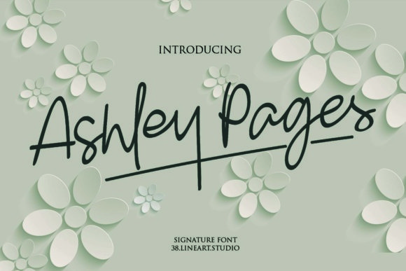 Ashley Pages Font - Featured Image