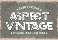 Aspect Vintage Font - Featured Image