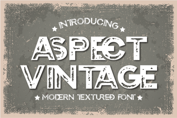 Aspect Vintage Font - Featured Image