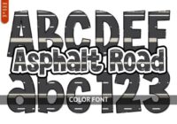 Asphalt Road Font - Featured Image